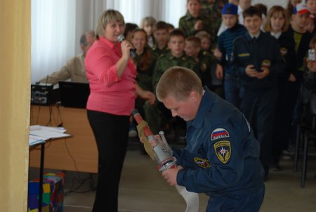 В Рубцовске состоялись сборы юных пожарных