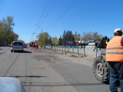 В Рубцовске полным ходом идет ремонт дорог