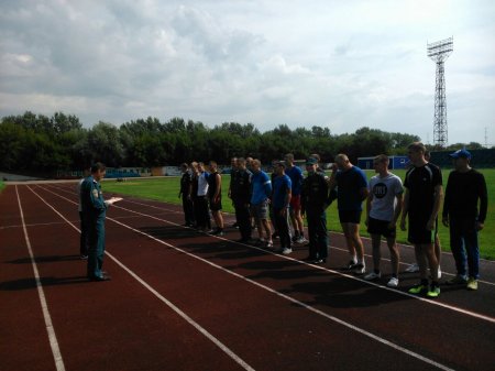В Рубцовске состоялись соревнования по легкой атлетике среди пожарно-спасательных частей