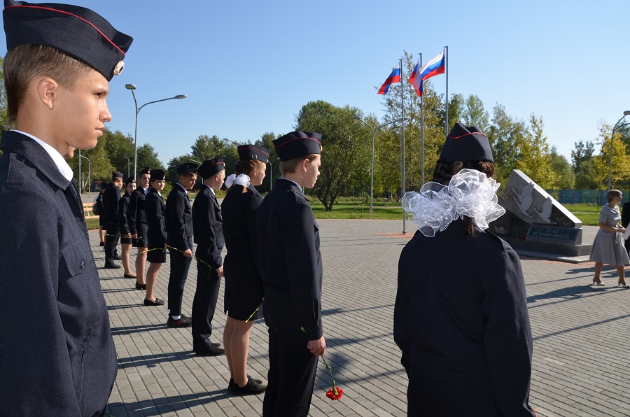В Рубцовске для учащихся правоохранительных классов прошла торжественная линейка